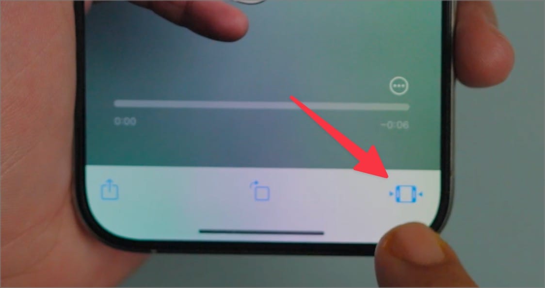 tap the clip to open it and hit the&nbsp;Trim&nbsp;button in the bottom-right corner
