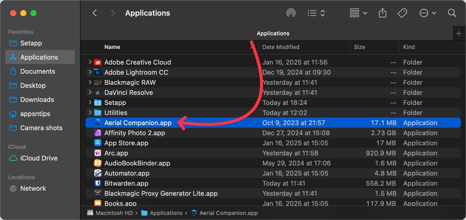 Double-click the Zip file