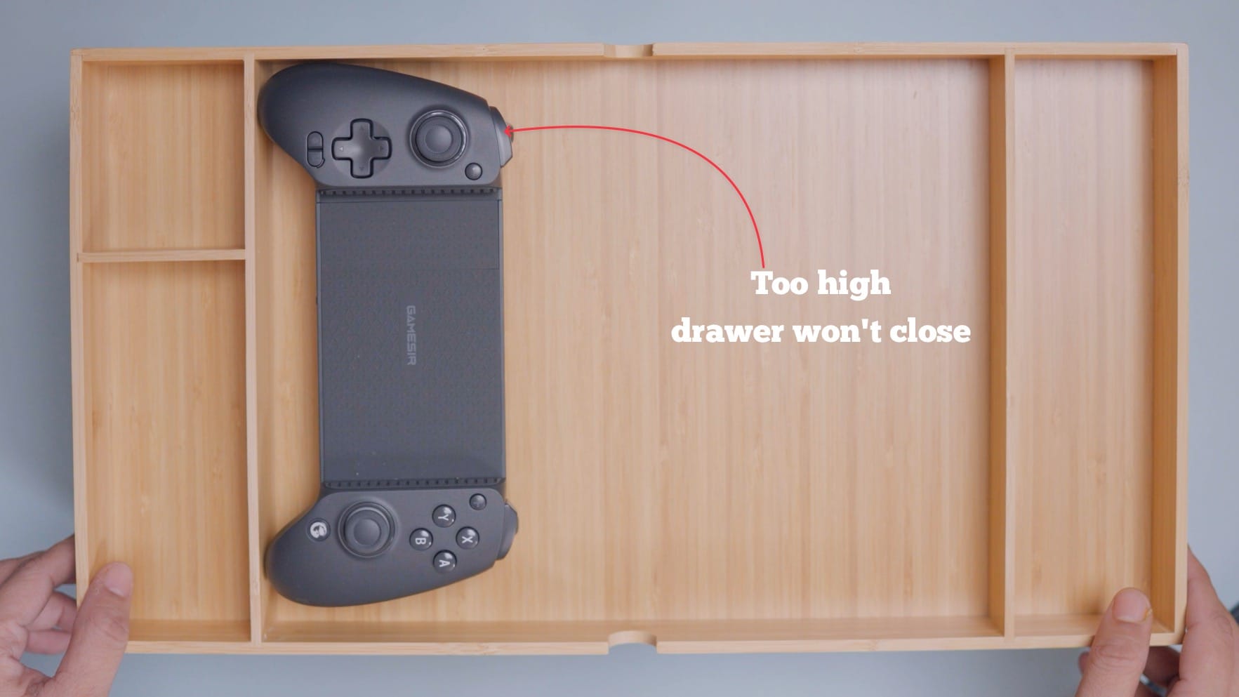 GameSir G8 Plus is too high