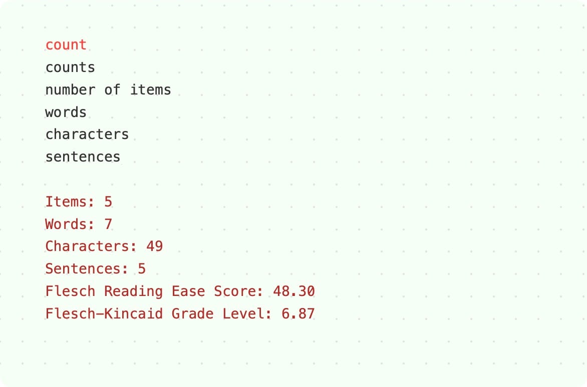 antinote count feature