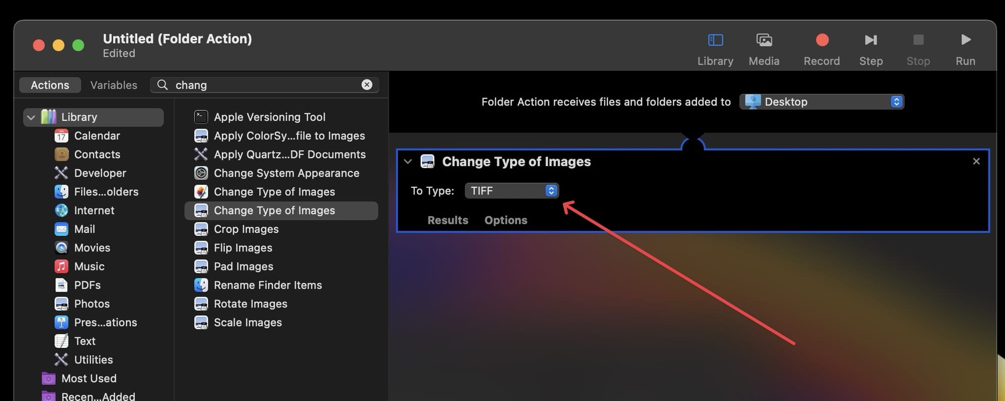 choose image format