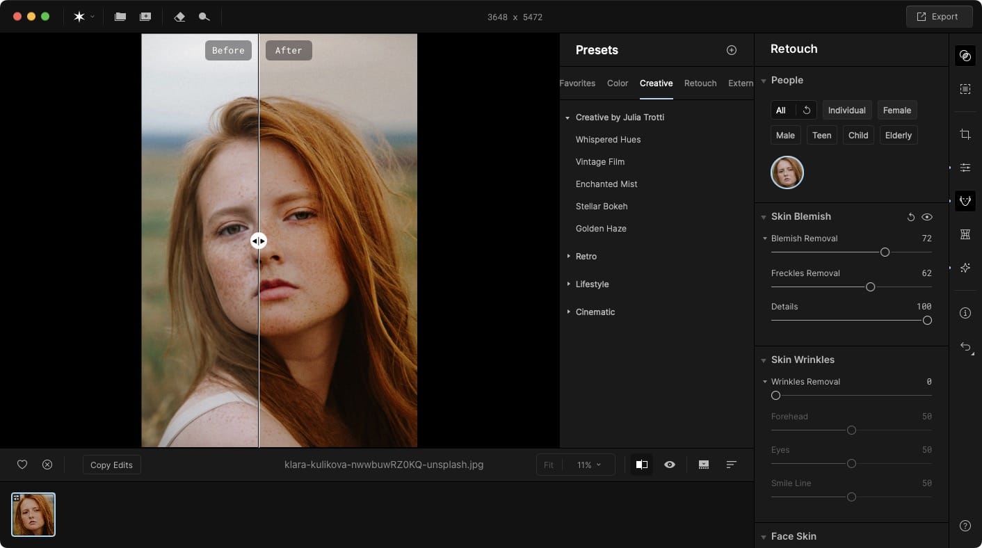Creative looks in Aperty