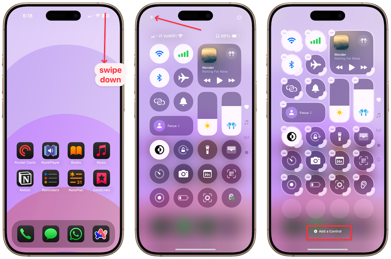 Add a control button