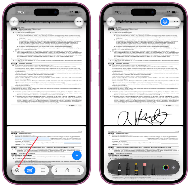 Preview app showing how to sign a pdf