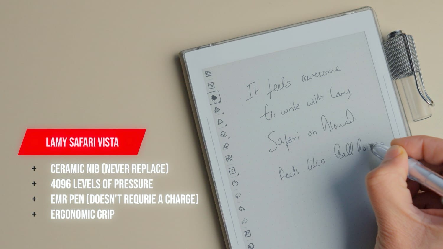 supernote Lamy safari pen benefits