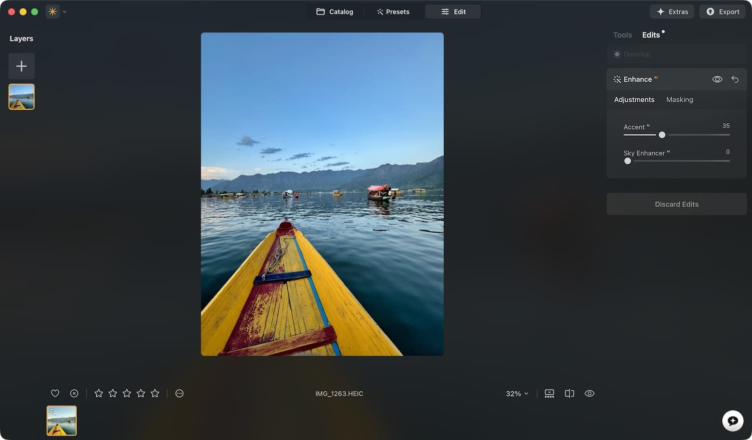 cross-device editing in Luminar Neo
