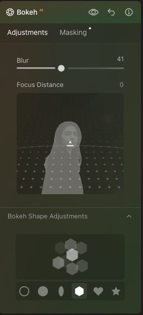 Bokeh AI depth and shapes