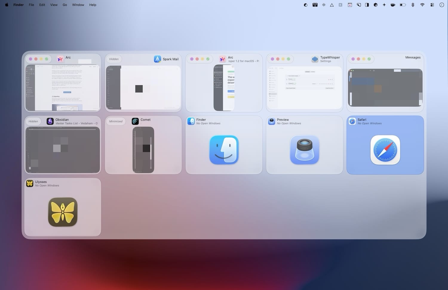 DockDoor app switcher in action
