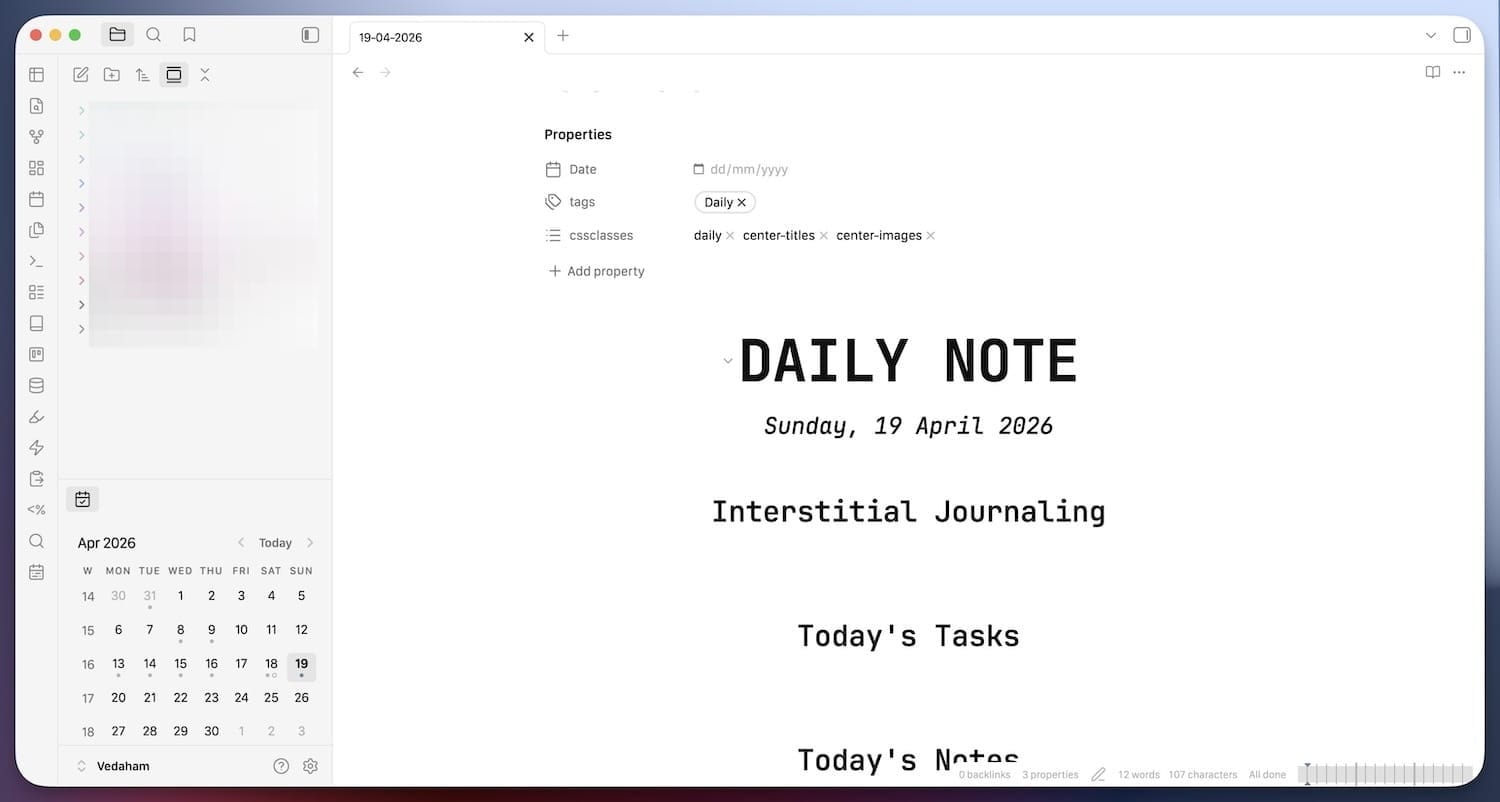 Obsidian Daily Notes