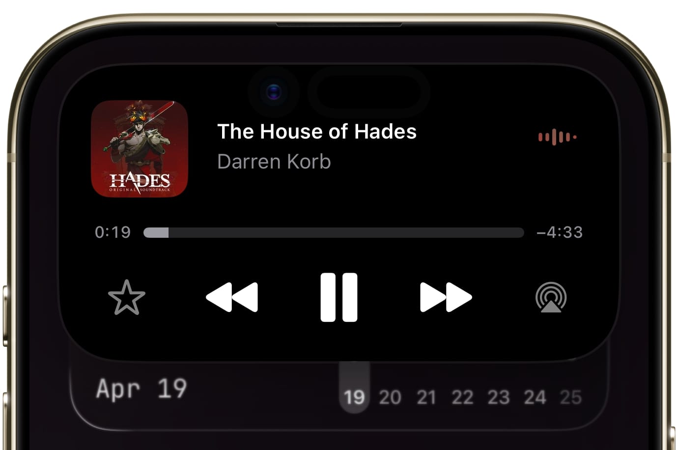 iPhone Dynamic island pop up