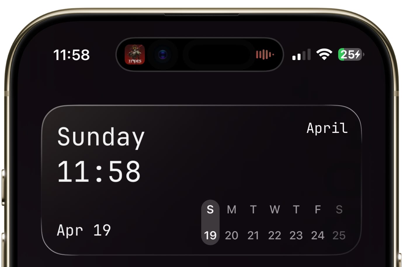 iPhone Dynamic island in action