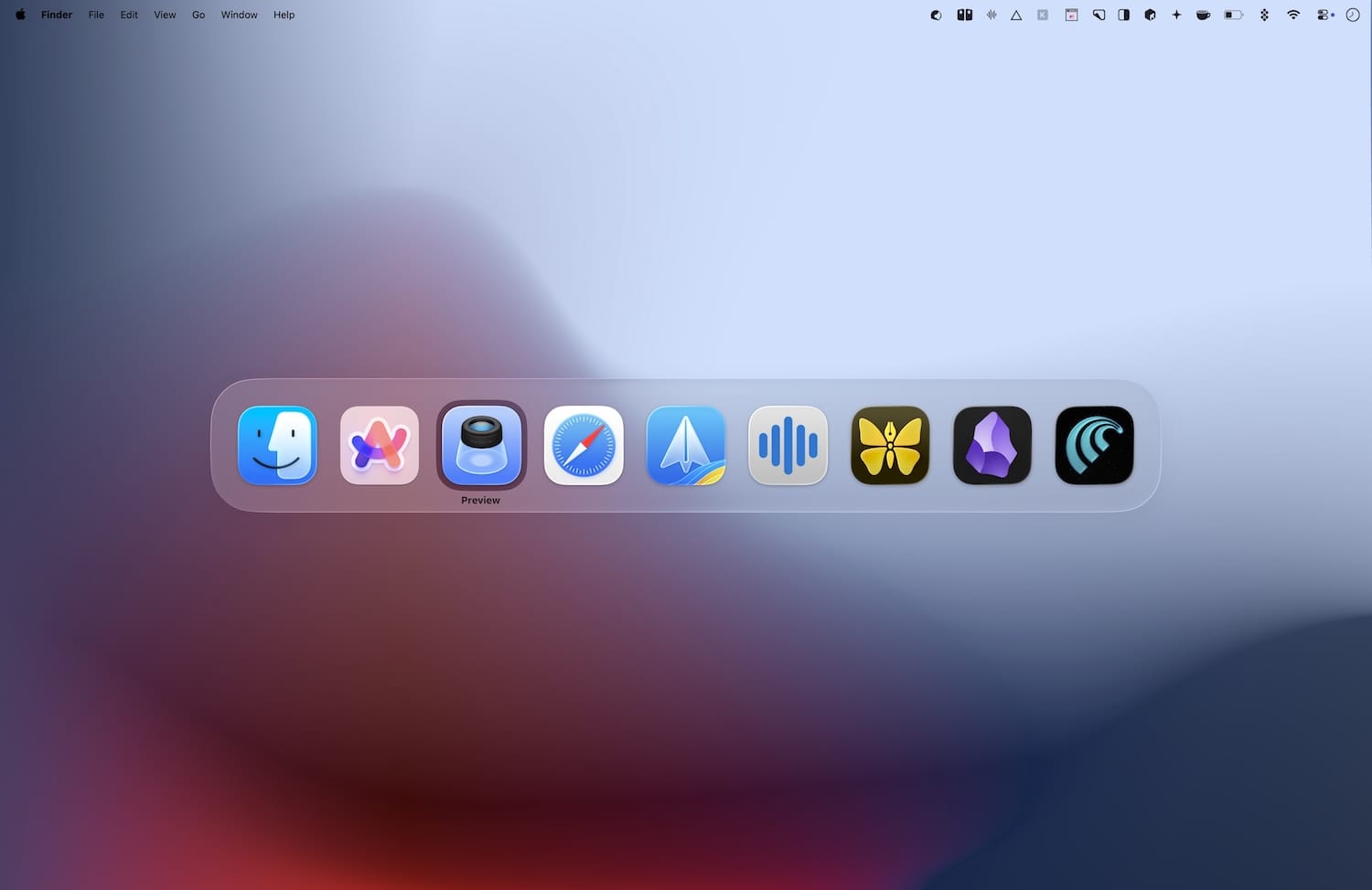 built-in app switcher in macOS