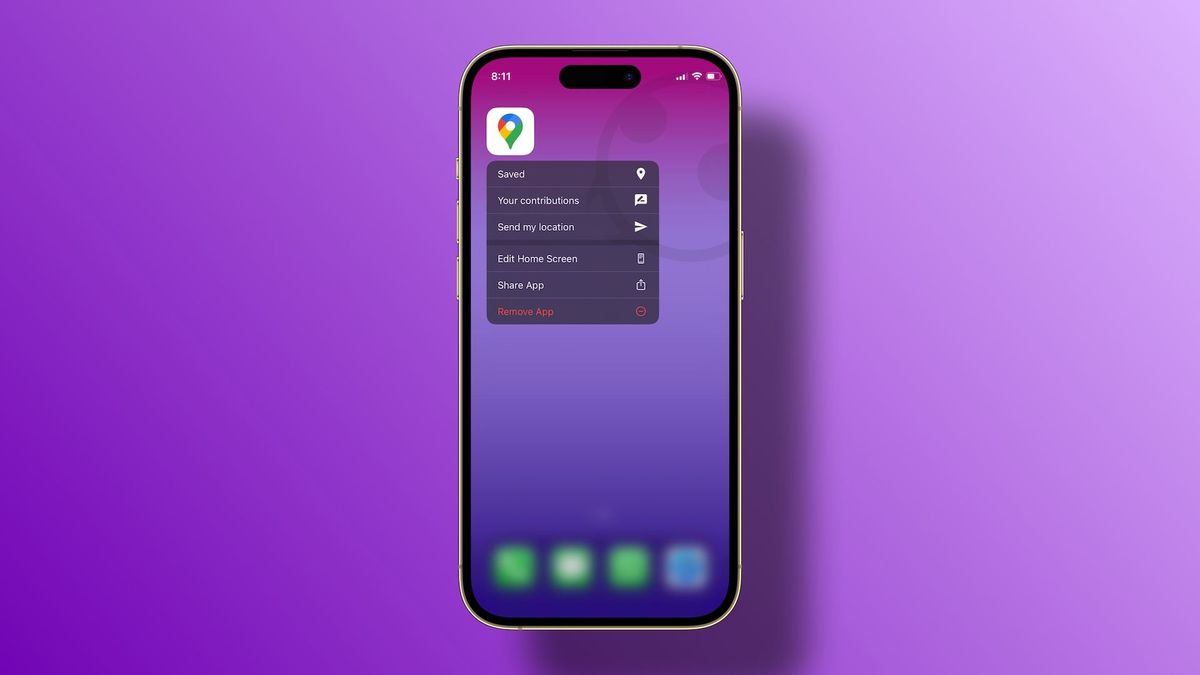 iPhone mockup showing Google Maps