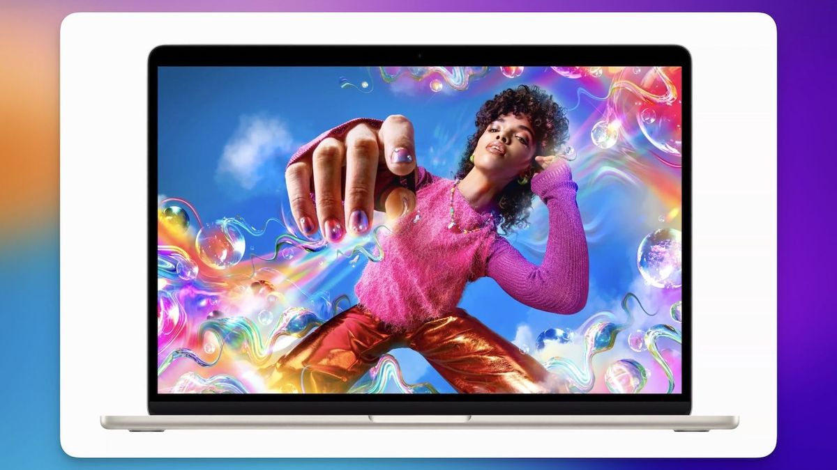 15-inch MacBook Air mockup showing its display