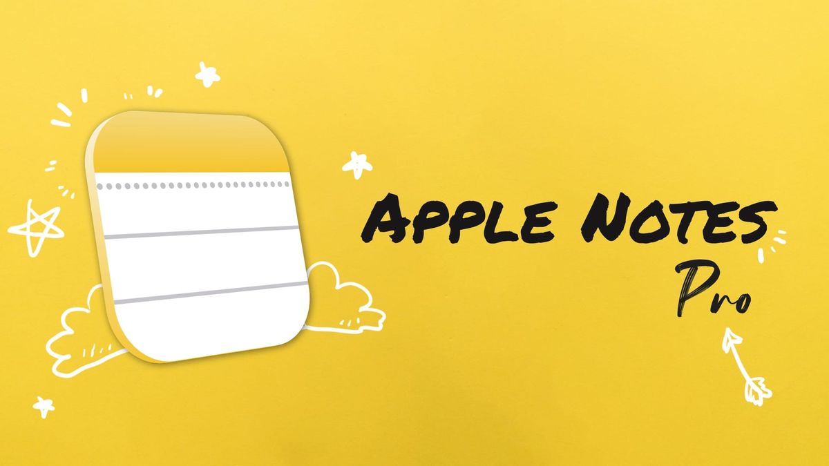 Apple Notes logo with doodles