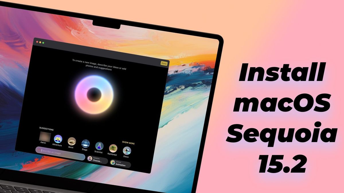 macOS showing Image playground app