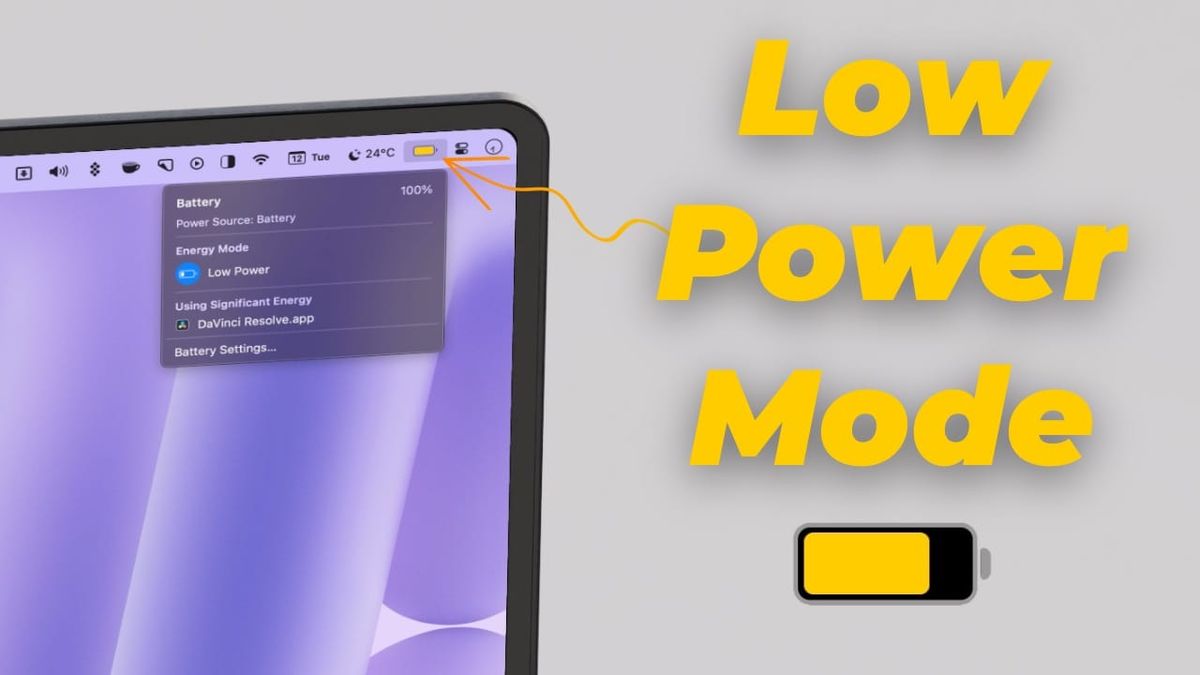 Low Power Mode on MacBook