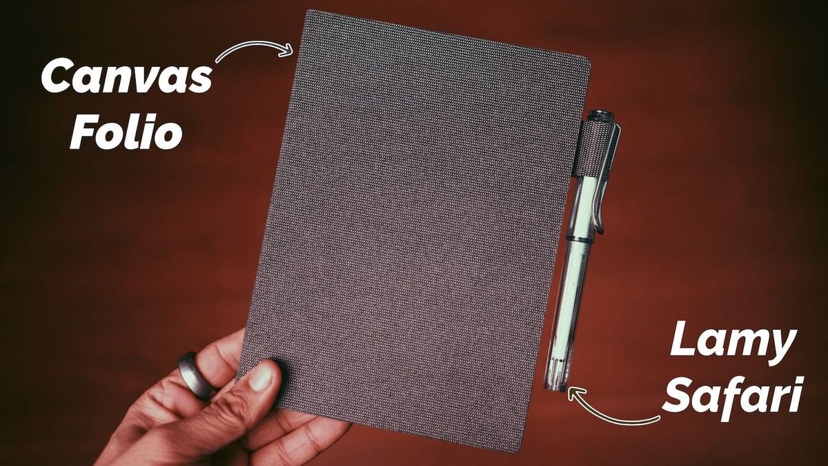 Supernote Nomad Canvas Folio and Lamy Safari Pen Review