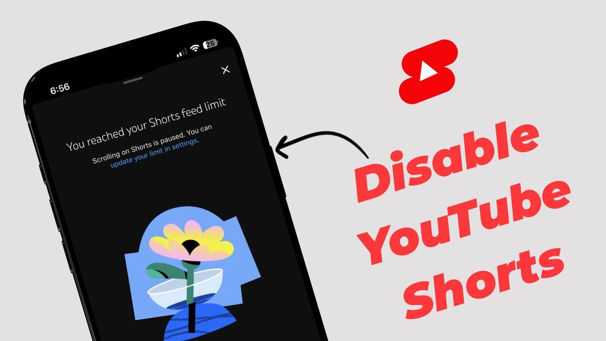 image showing YouTubes app displaying that shorts feed limit has been reached