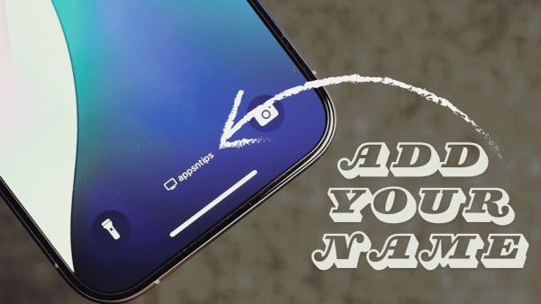 Put name on iPhone Lock Screen