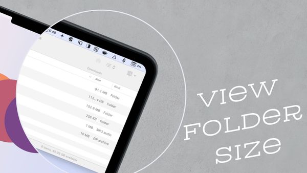 How to View Folder Size on Mac