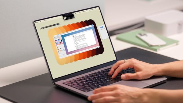 MacBook Pro showing cleanshot x, Yoink, and PopClip running