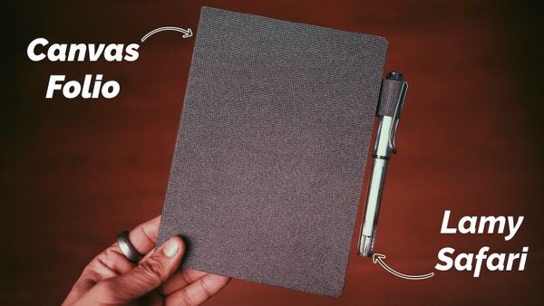 Supernote Nomad Canvas Folio and Lamy Safari Pen Review
