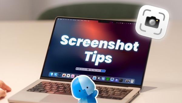 MacBook showing macOS screenshot tool overlay