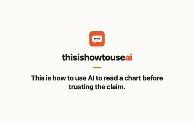 This is how to use AI to read a chart before trusting the claim (animated demo)
