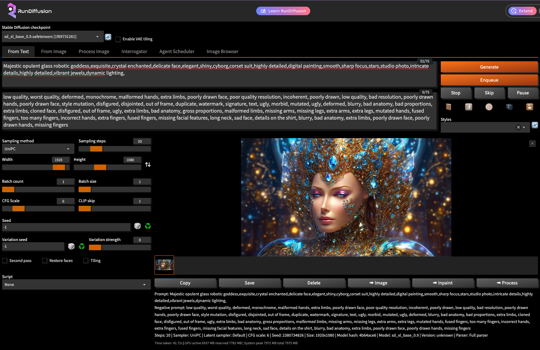 Screenshot showing ineers here at RunDiffusion are amazing, we somehow managed to push our hardware to the limits!