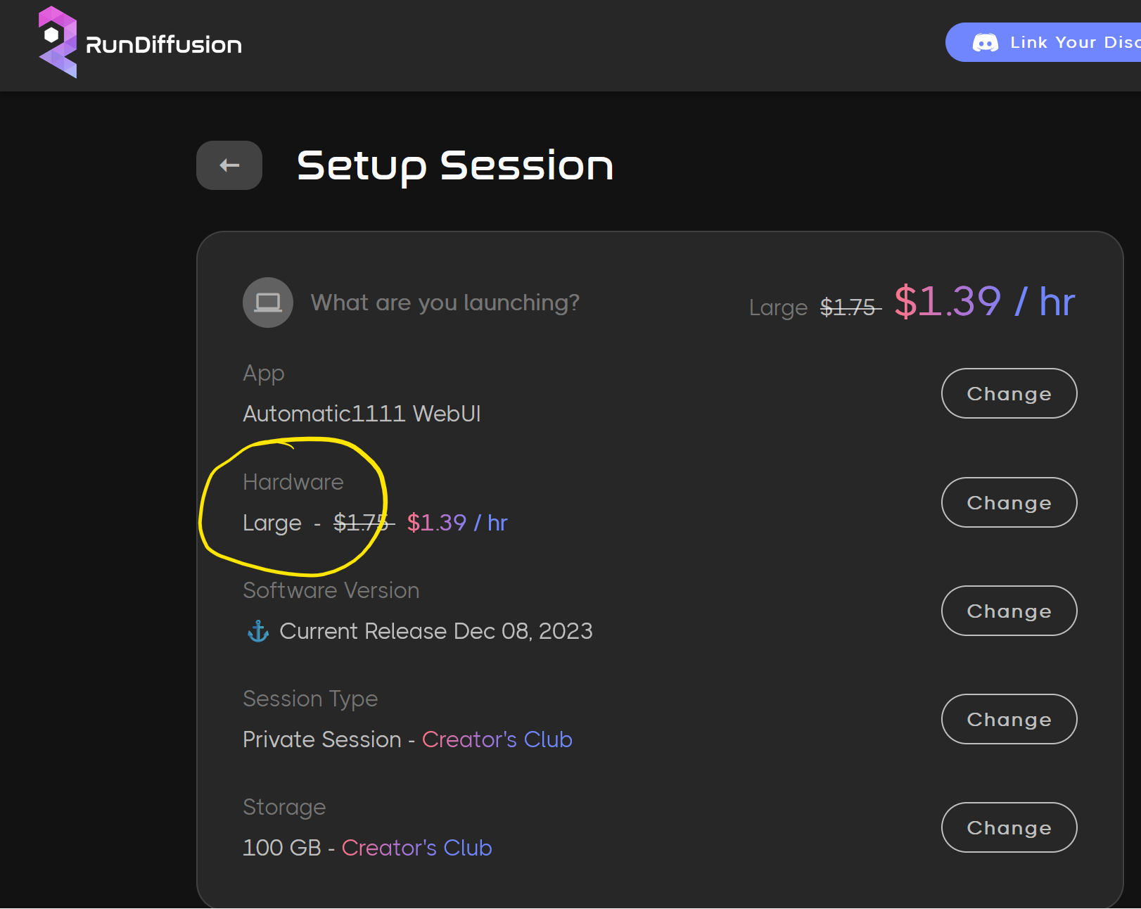 Screenshot showing 2023/12/Step1a