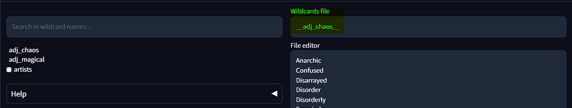 Screenshot showing card"> Once you have the wildcards uploaded, it is as easy as searching through your data set and...