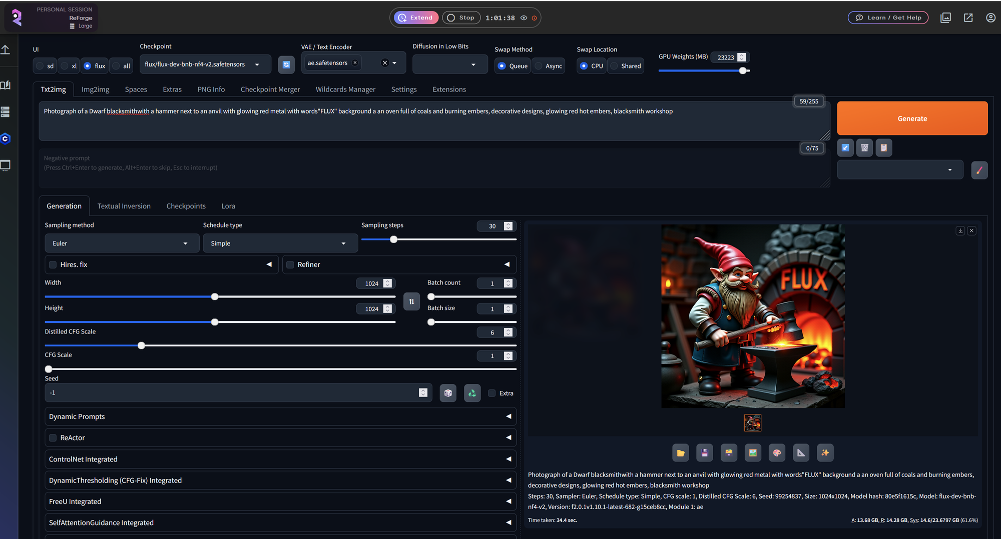 Screenshot showing rence