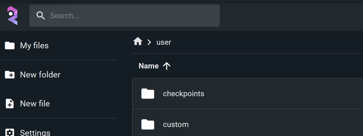 2. Navigate to the Custom Folder screenshot