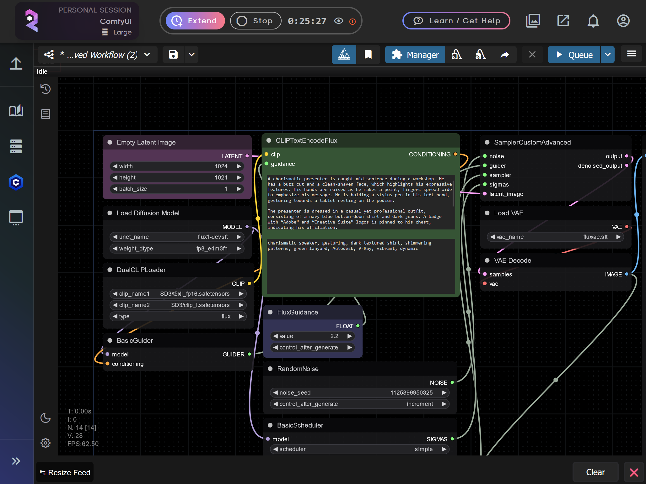 Screenshot showing for not only image generation but complex media workflows