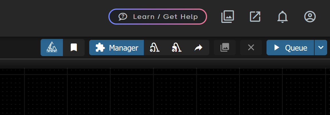 Screenshot showing ght, the Manager is now at the top of the UI