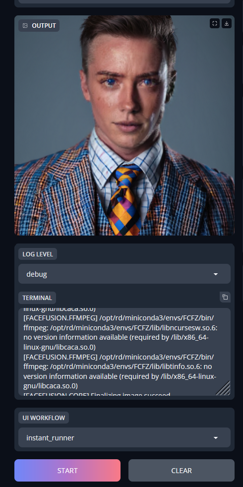 3. Start the Process screenshot