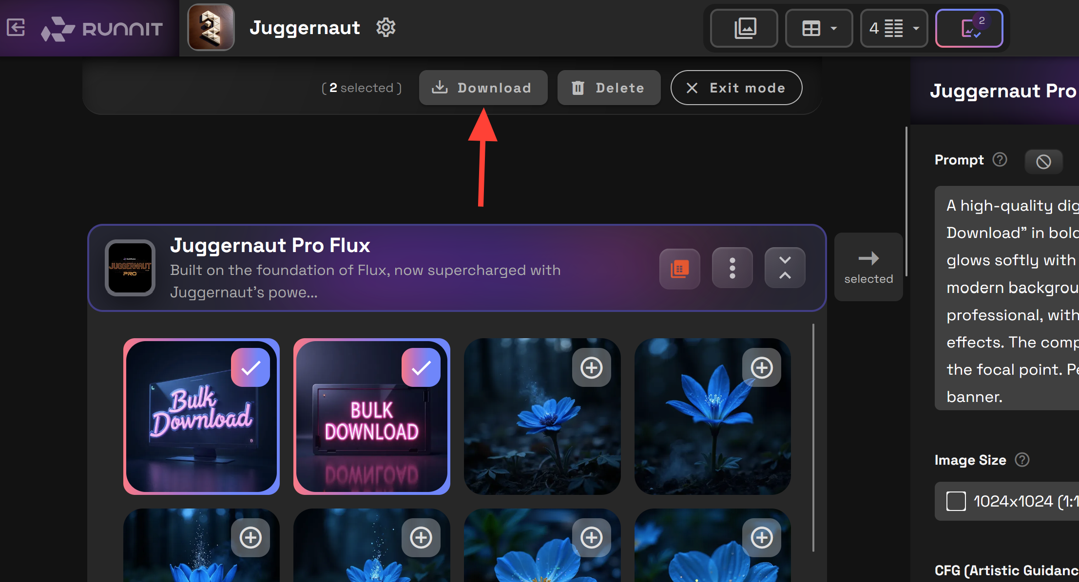 Screenshot showing ) 720px"> Click on Download