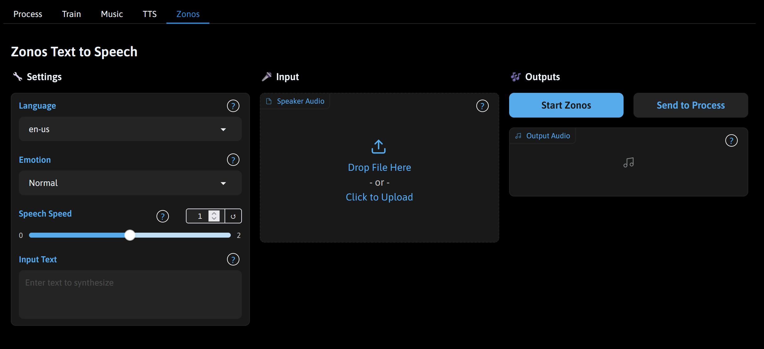 Screenshot showing Results For those who need fast and easy voice cloning , the Zonos tab offers a one-shot voice cloning...