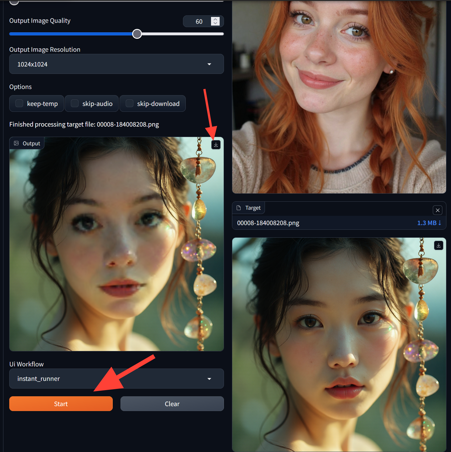 Run Face Swap screenshot
