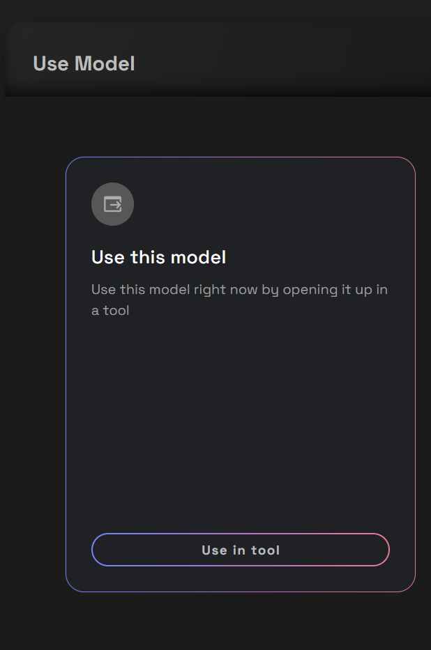 Screenshot showing (min-width: 720px) 720px"> Step 2: Choose an Option You’ll see two options: Use this model –...