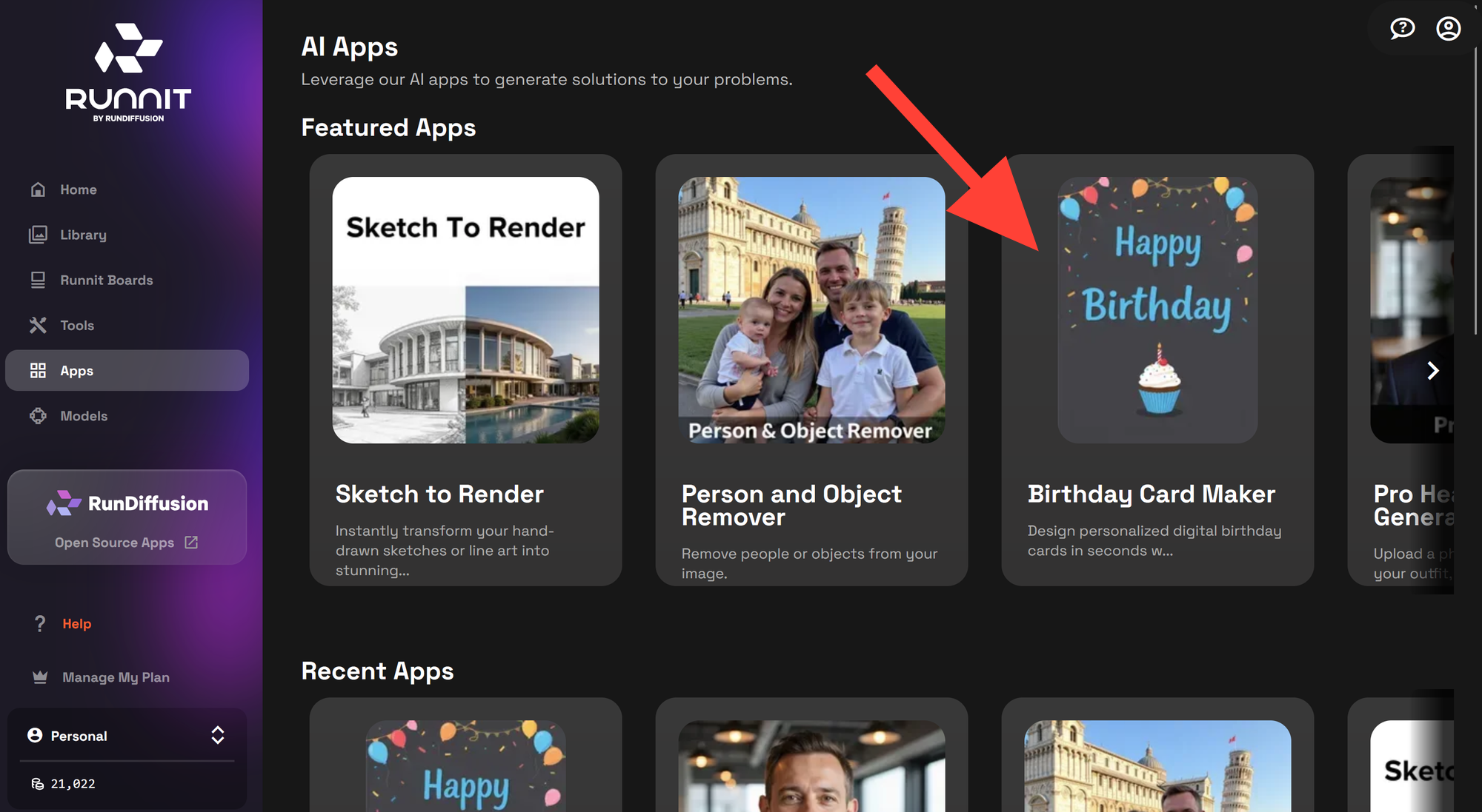 3. Choose the Birthday Card Maker App screenshot