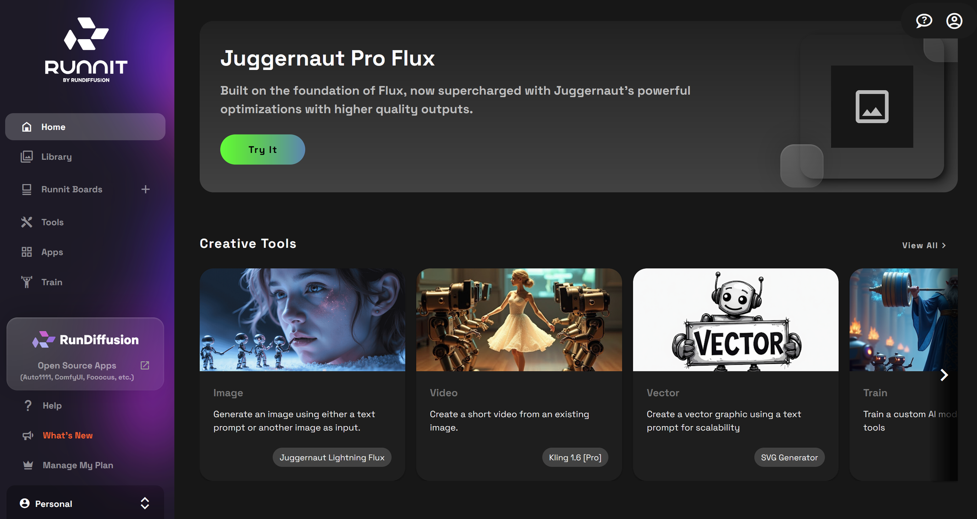 Screenshot showing 2-2-1." class="kg-image" alt="Login to RunDiffusion Go to the Runnit platform on RunDiffusion"...