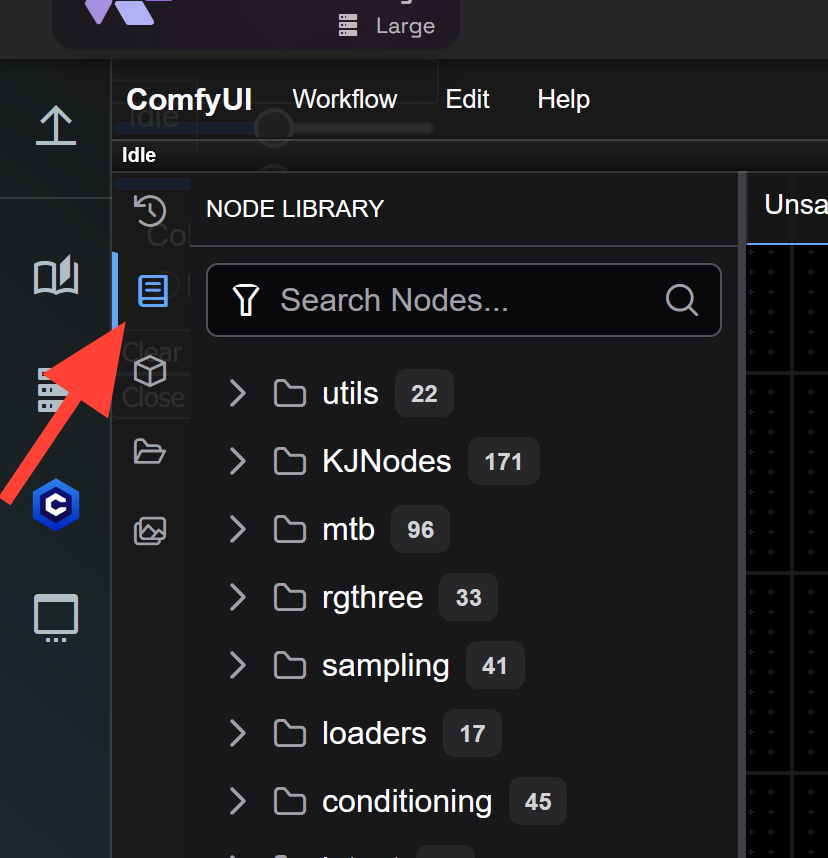 New Sidebar Navigation screenshot