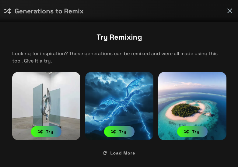 Screenshot showing remix