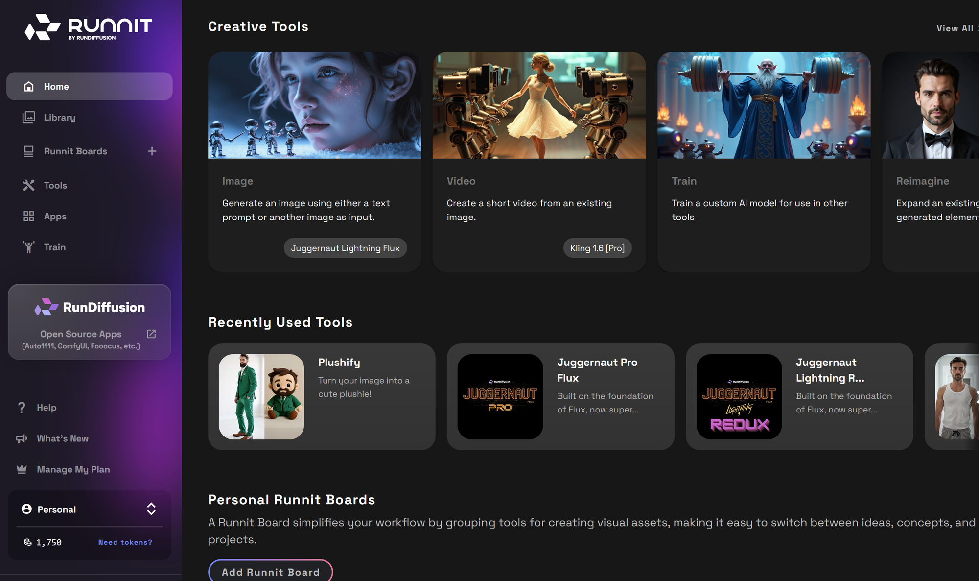 Screenshot showing 2-1-1-1-1-1." class="kg-image" alt="Login to RunDiffusion Go to the RunDiffusion Runnit platform"...