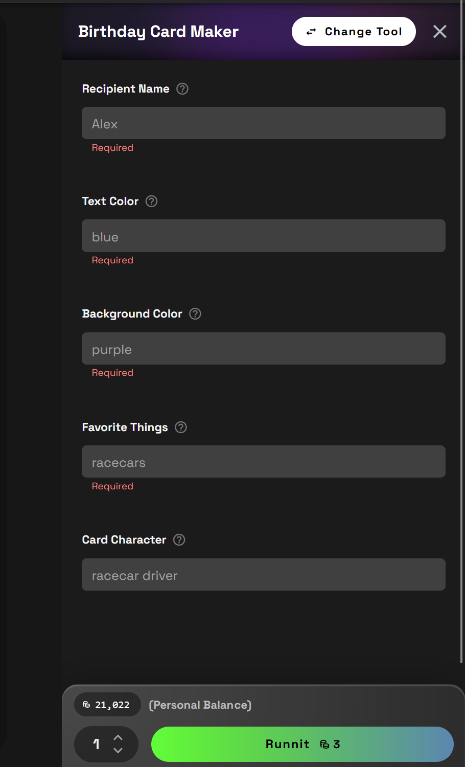 4. Fill in the Details screenshot