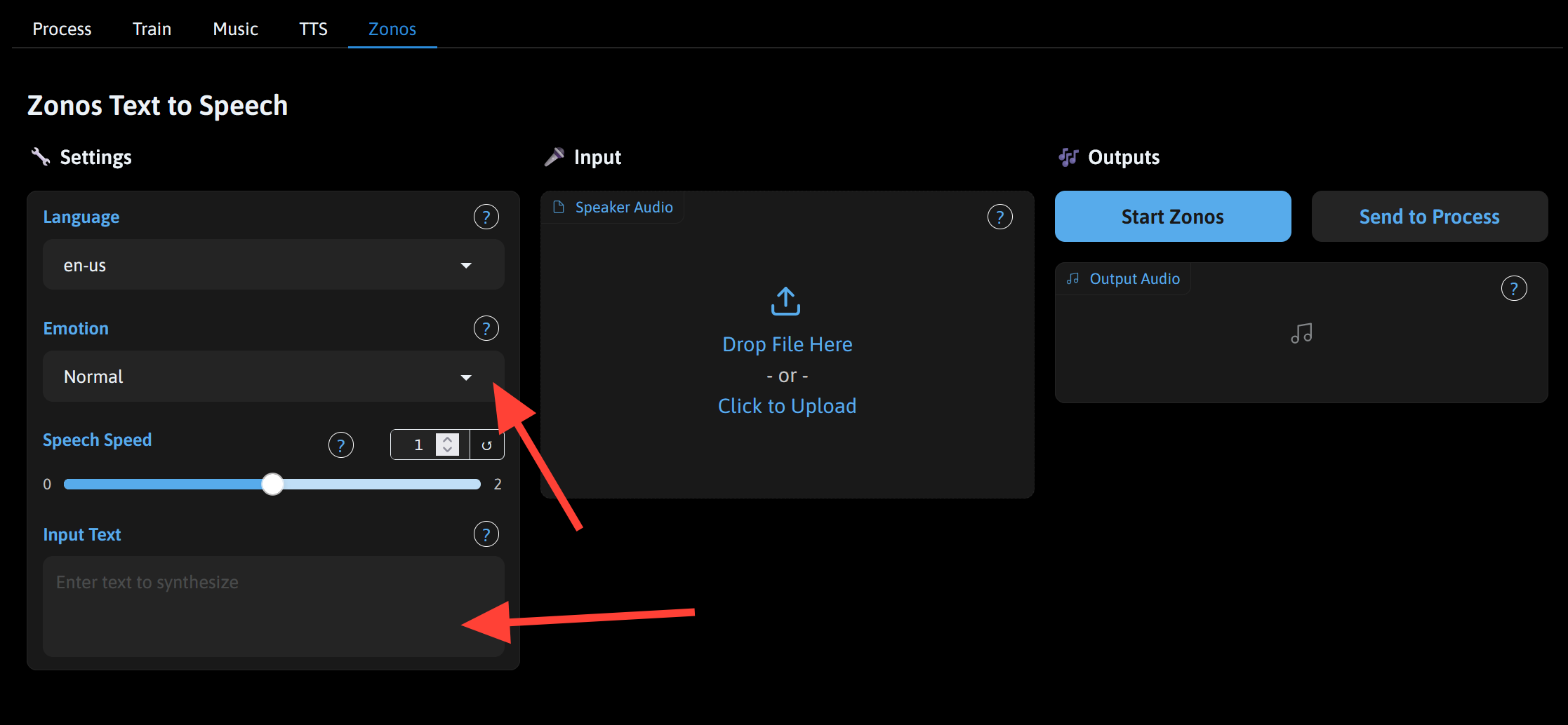Screenshot showing your script into the input box