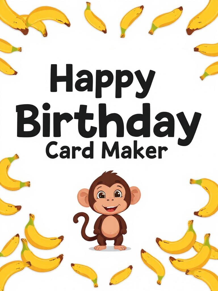 Screenshot showing ing one of the first available apps our Birthday Card Maker