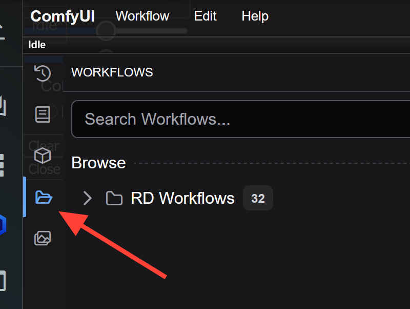 Login to RunDiffusion Go to the RunDiffusion Opensource App Page Click on ComfyUI on the side bar and click select . Setup yo